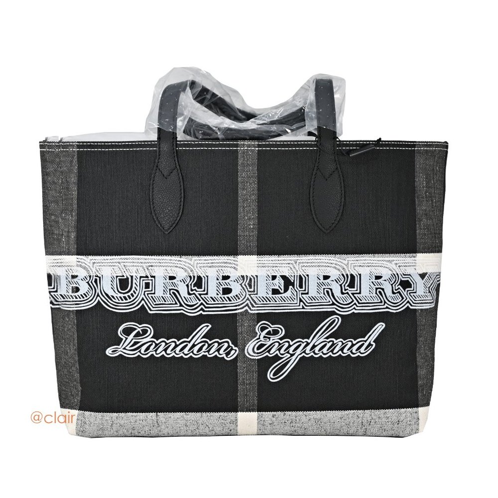 Burberry Medium Doodle Reversible Coated Canvas - Picture 1 of 8
